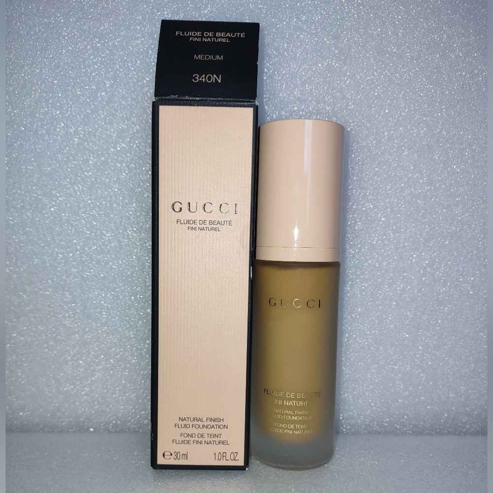 BNIP Gucci Fluide de Beauté Natural Finish Fluid Foundation Shade 340N